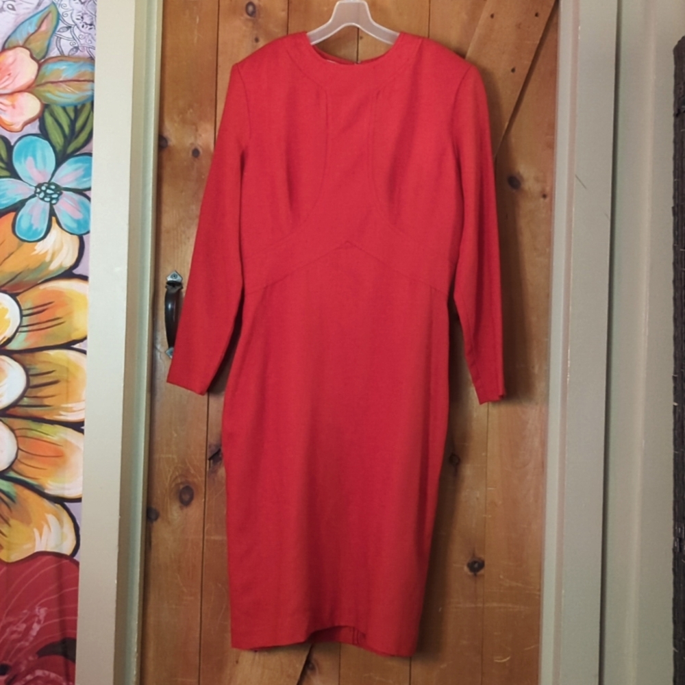 Vintage Red Fitted Dress